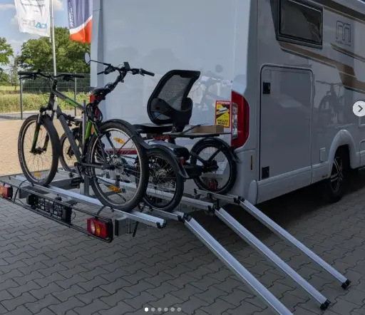 porte velo pour tricycle adapté Camping car repliable porte velo pour tricycle adapté Camping car repliable
